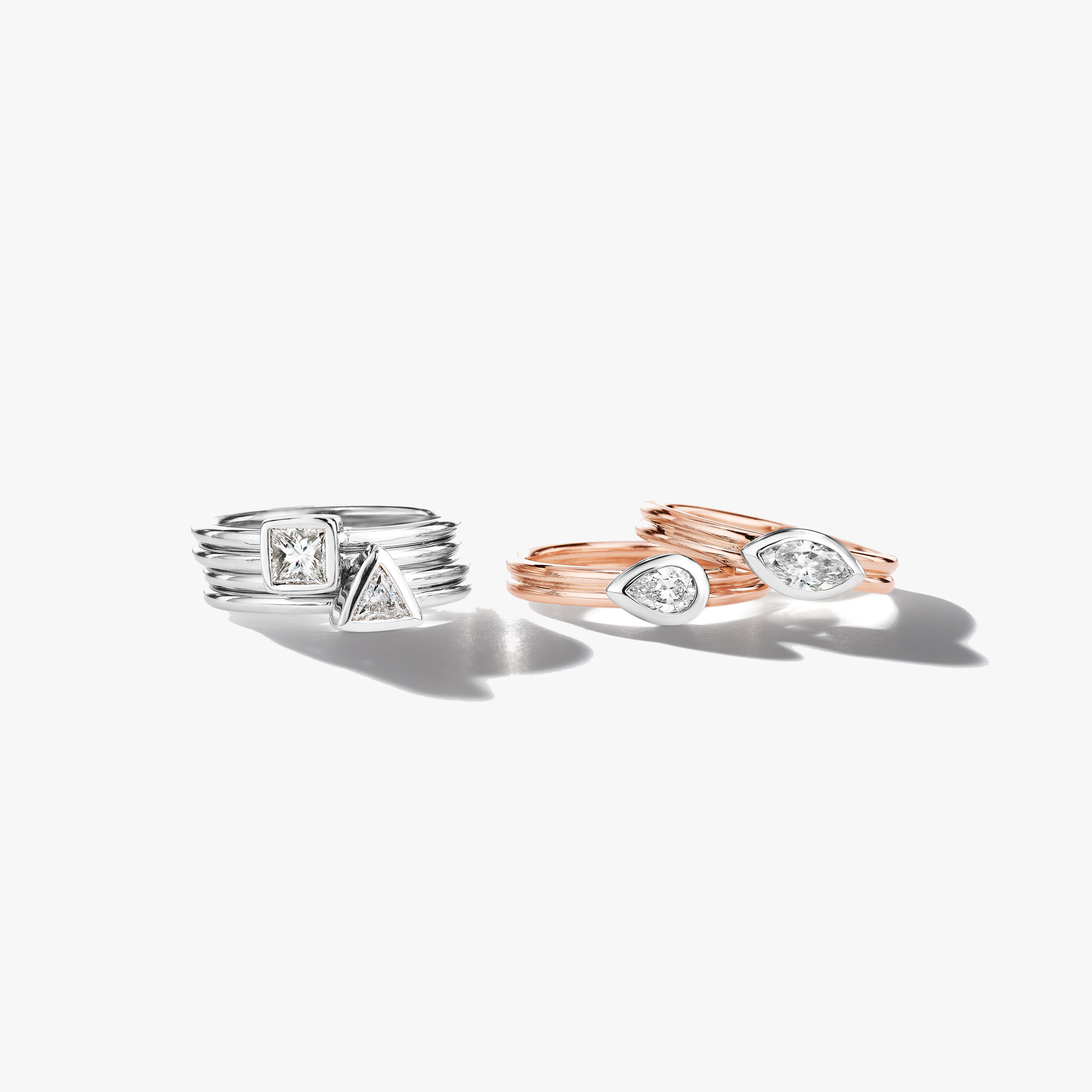 Marquise-Cut-Bezel-Set-Diamond-Ring_18k Rose Gold
