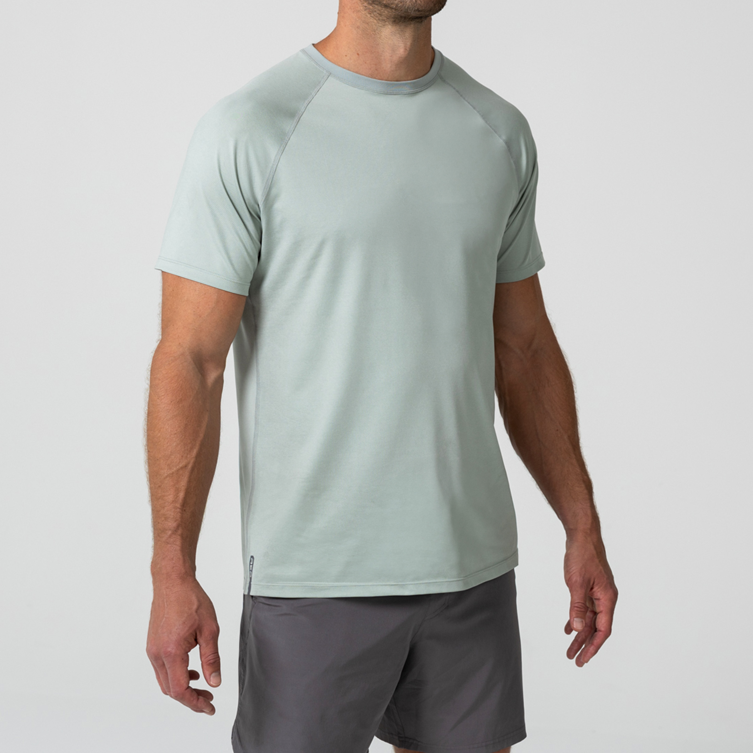 Men's Aerix Tee - Heather Aqua Gray / Small