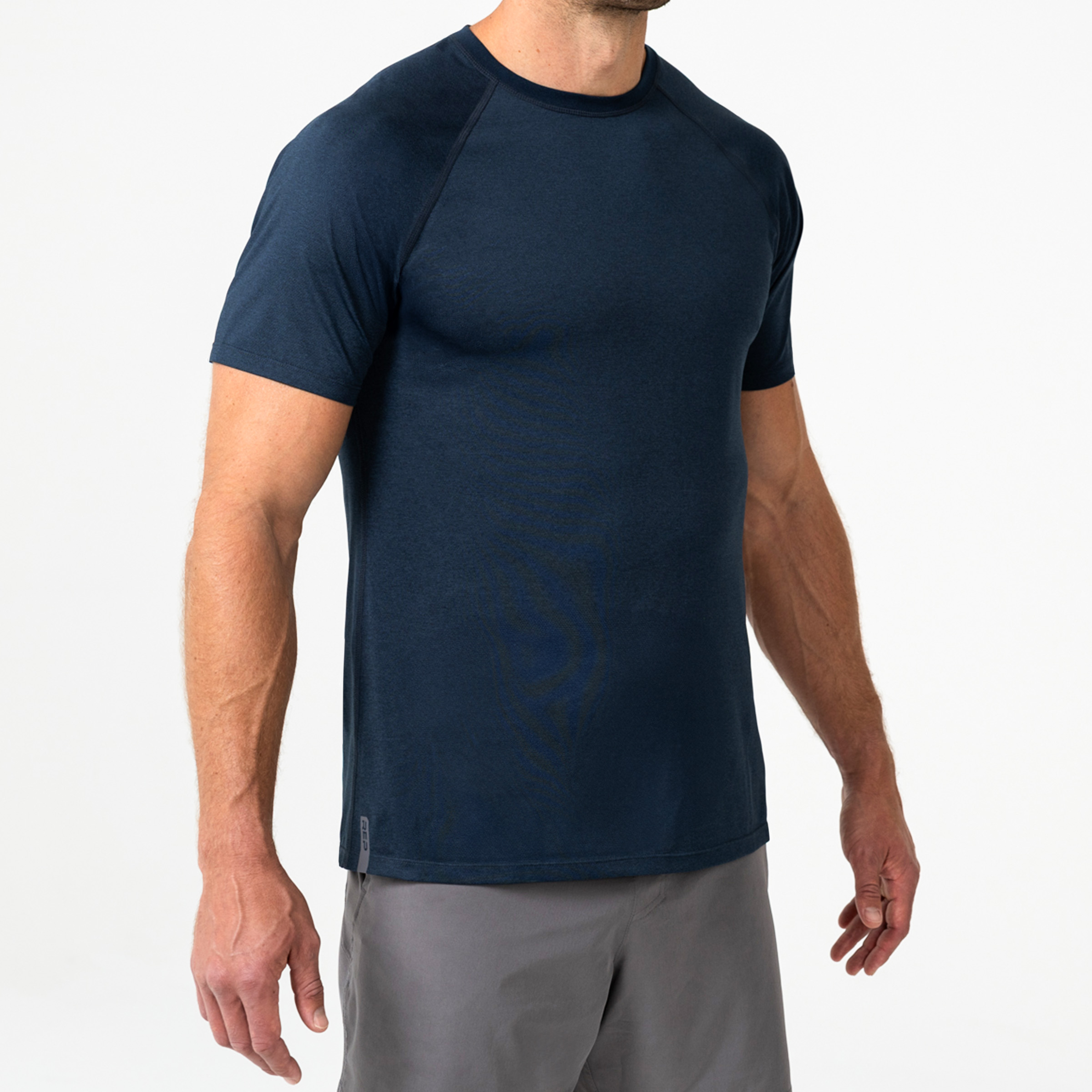 Men's Aerix Tee - Heather Navy / Small