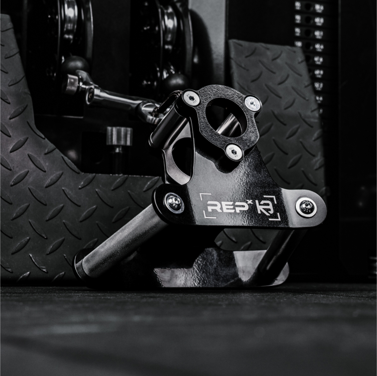 REP® x Kleva Built® Angled Atlas™ Close-Grip Cable and Landmine Attachment image 4