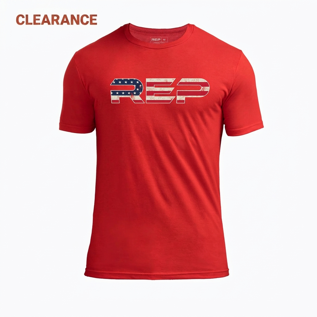 Clearance: Men's Daily Driver 2.0 USA Tri-Blend Crew T-Shirt - Heather Red/White / X-Small