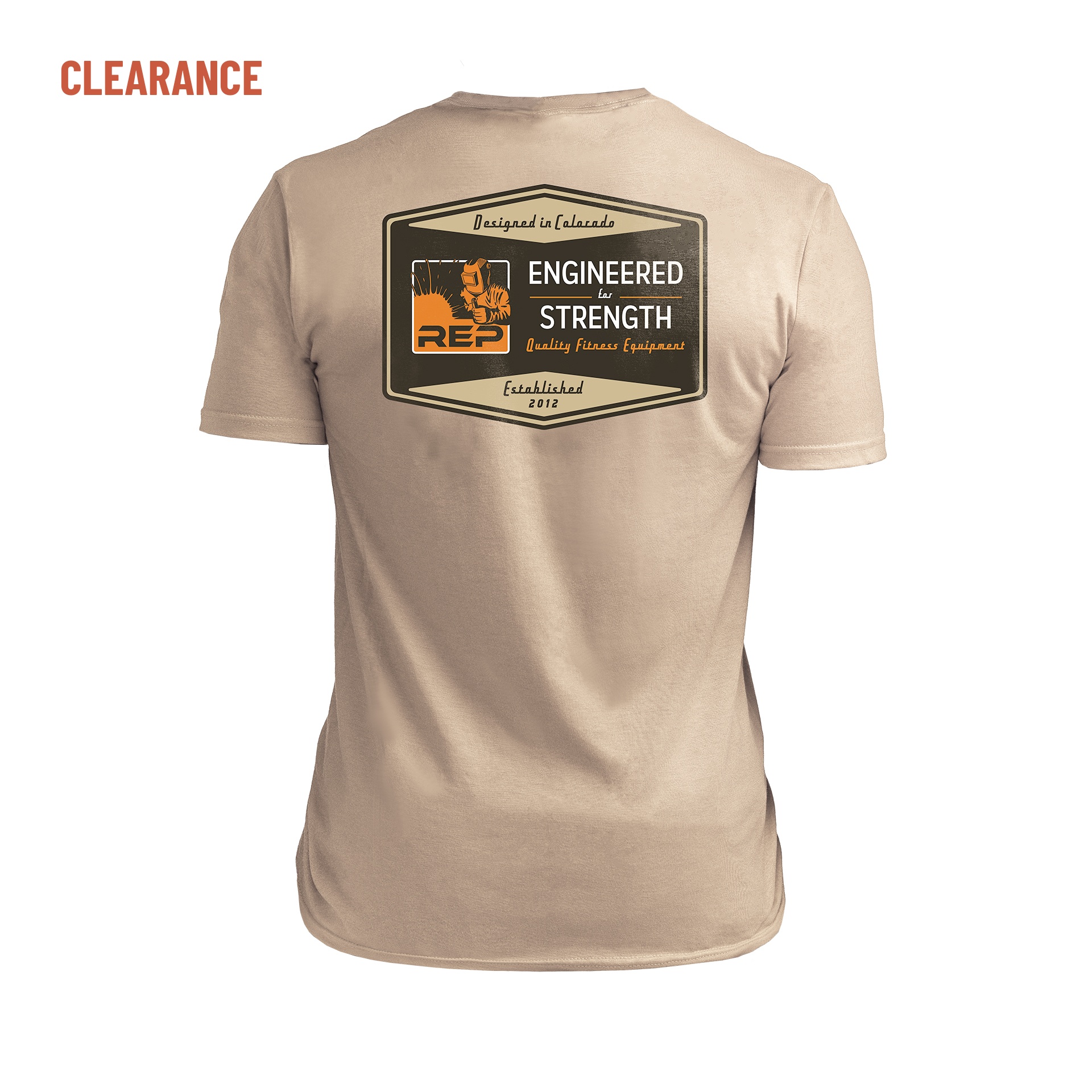 Clearance: Men's Engineered Tri-Blend Crew T-Shirt - Heather Flint/Brown / X-Small