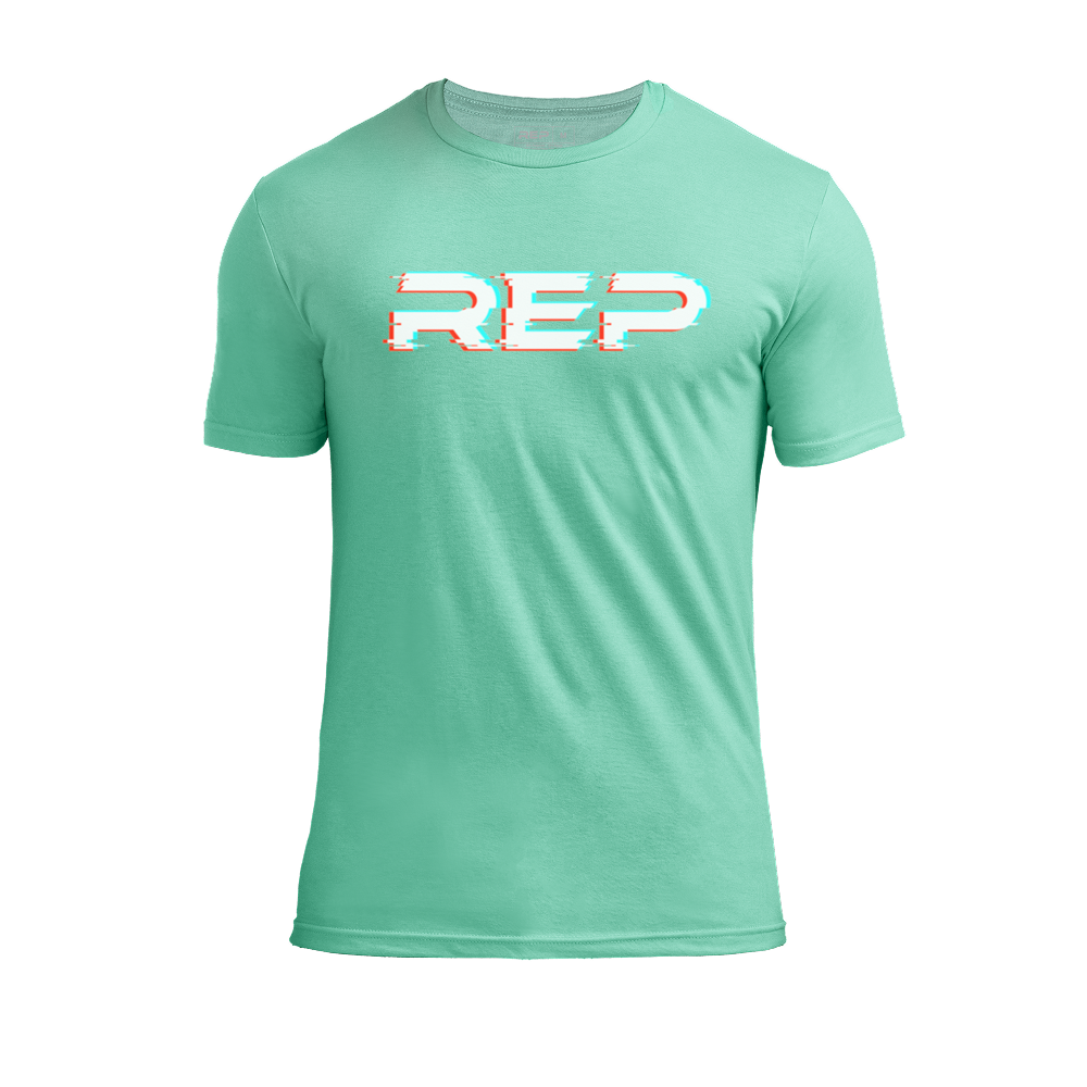 Clearance: Glitch Tri-Blend Crew T-Shirt - 